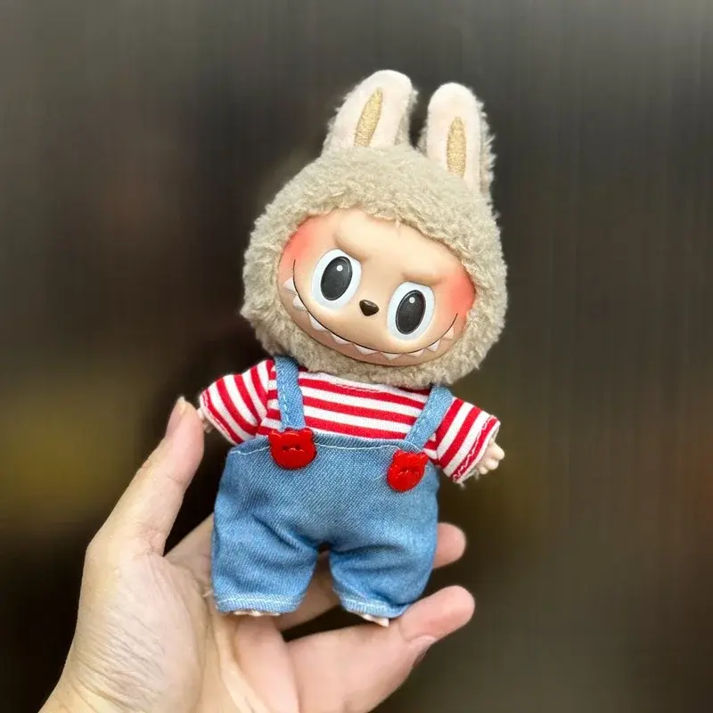 15 17 cm labubu doll clothes adorable bunny overalls set