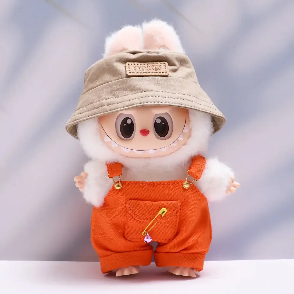 15 17cm labubu doll bunny outfit with adjustable straps
