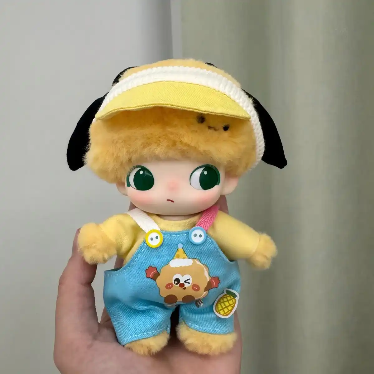 15 17cm labubu doll clothes outfit set pastel yellow blue design