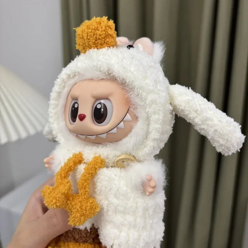 15 17cm labubu doll crochet outfit handmade bunny ears