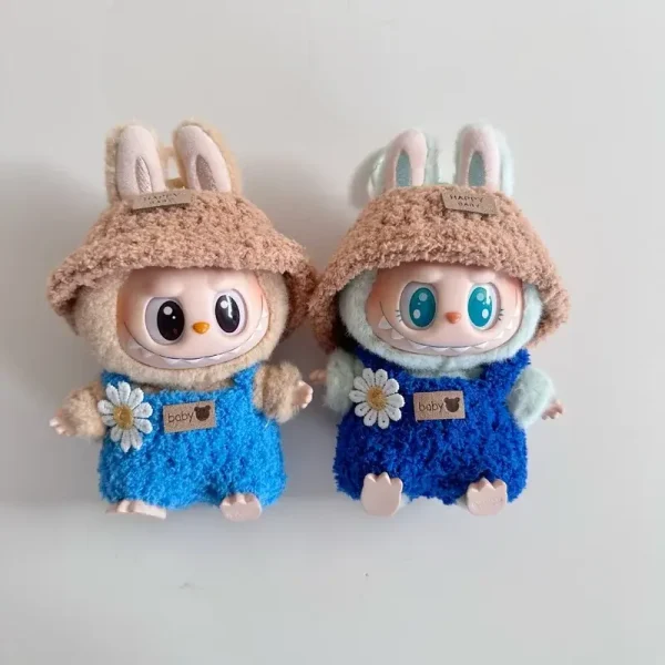 15cm 17cm labubu doll bunny outfit soft cuddly materials