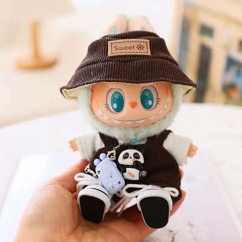 15cm 17cm labubu doll clothes kawaii style outfit set
