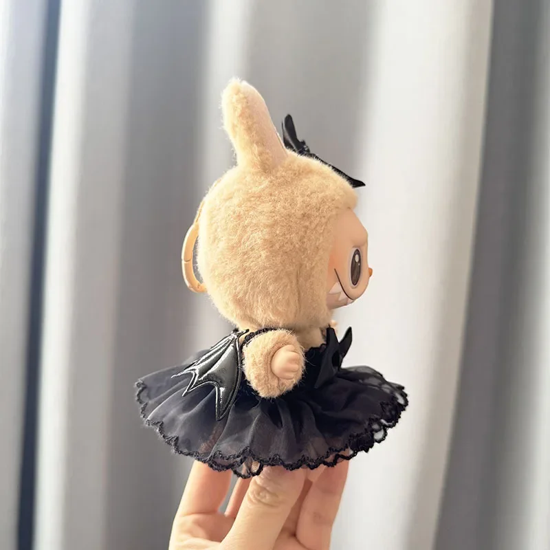 15cm 17cm labubu doll clothes little devil outfit