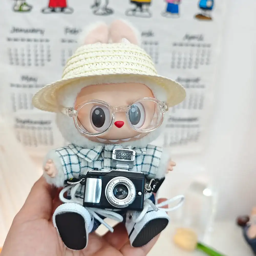 15cm 17cm labubu doll clothing set casual chic summer style