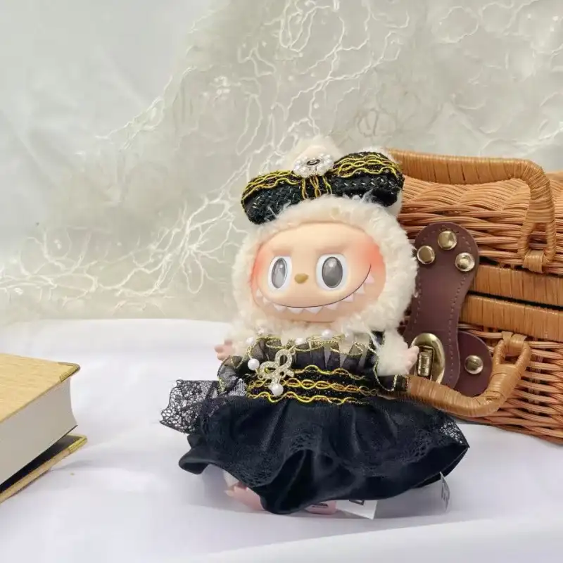 15cm 17cm labubu doll pumpkin outfit accessories