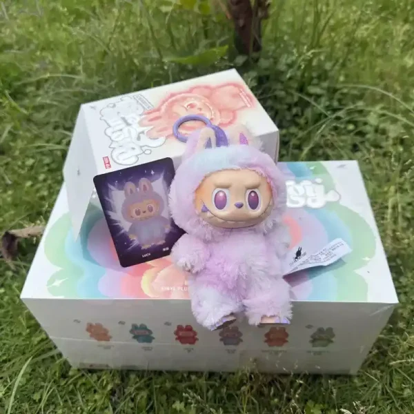 16cm labubu bunny plush keychain for birthday gifts