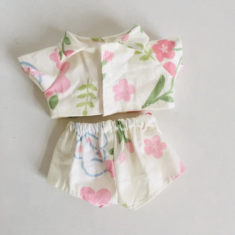 17cm Labubu bunny pajama set doll clothes outfit
