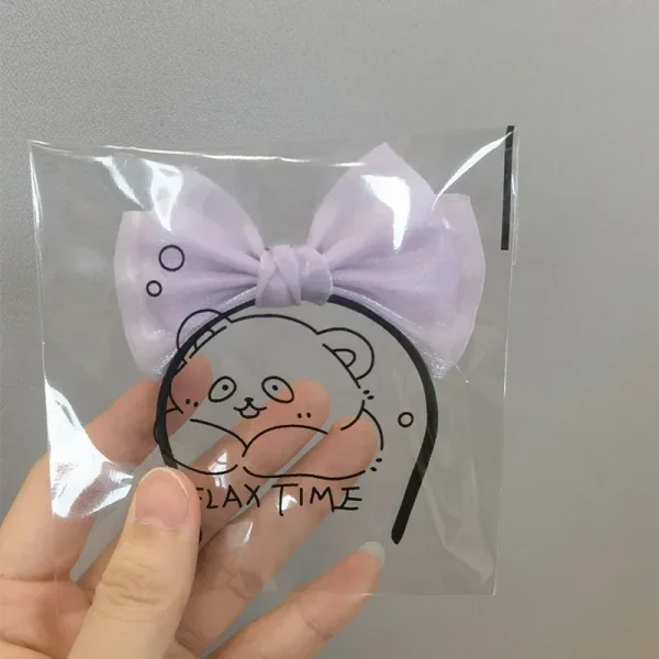 17cm Labubu doll bow headband set for enhancing doll outfits
