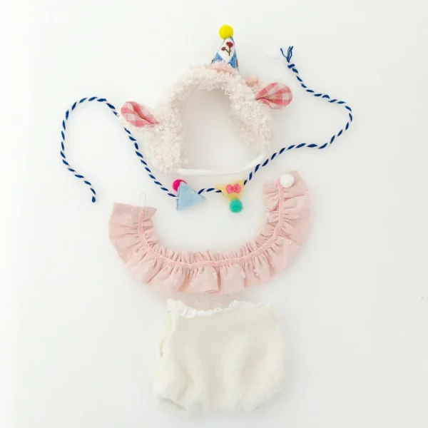 17cm Labubu doll bunny costume outfit safe bubble wrap packaging