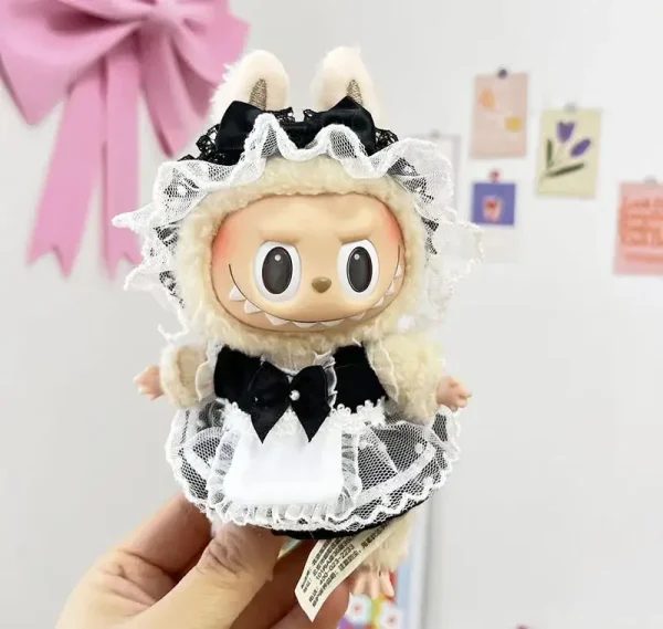 17cm Labubu doll bunny costume outfit sale discount