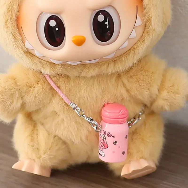 17cm Labubu doll bunny hat outfit set for collectors