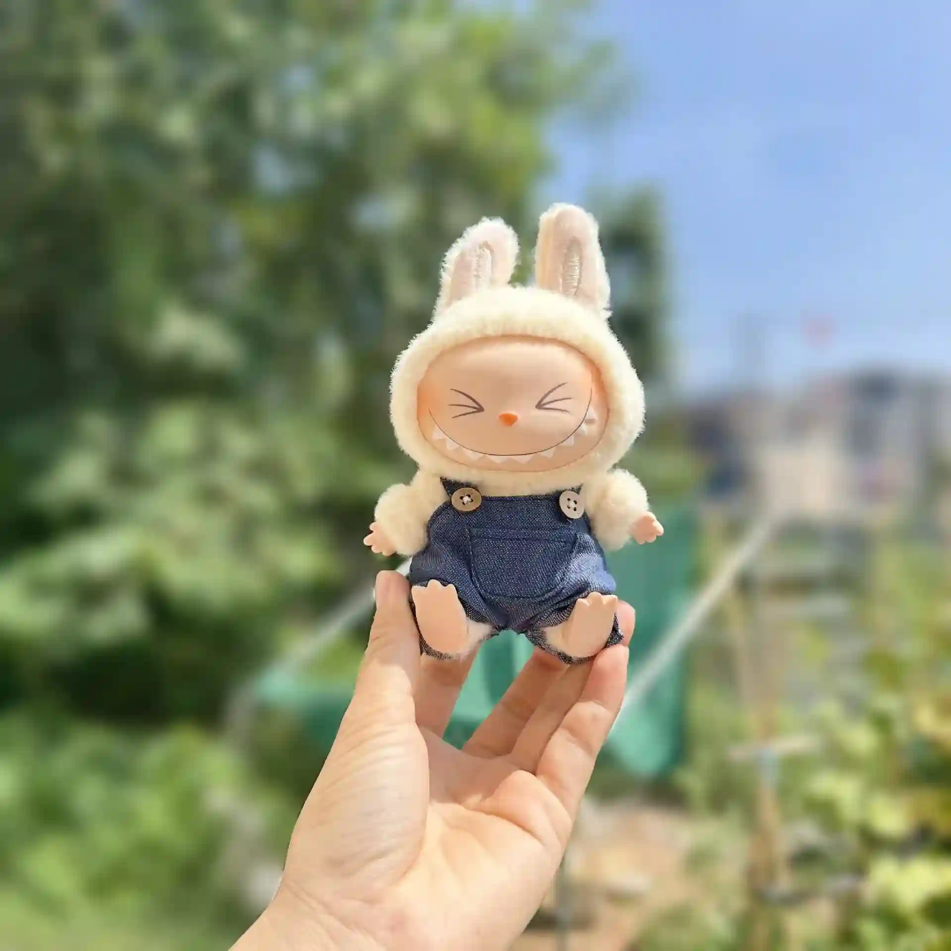 17cm Labubu doll bunny outfit perfect fit easy on and off