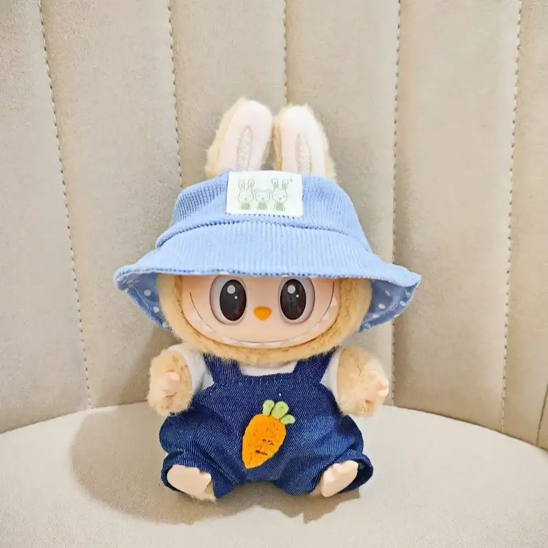 17cm Labubu doll bunny outfit perfect gift for fans