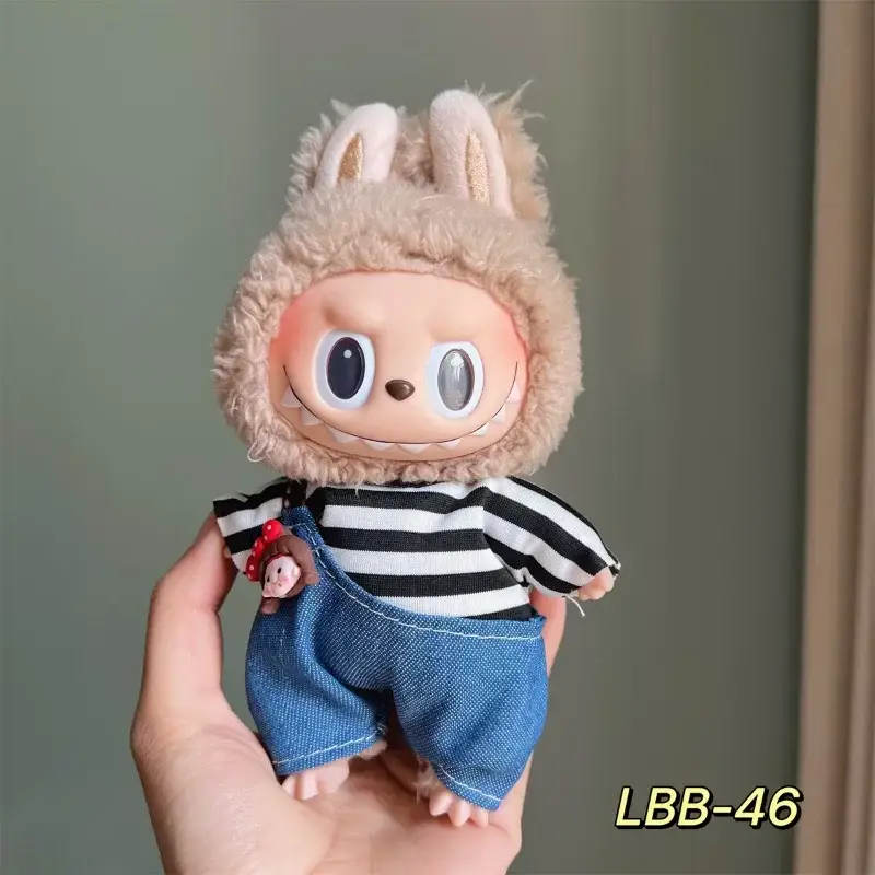17cm Labubu doll clothes first and second generation fit