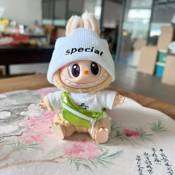 17cm Labubu doll clothes outfit for kpop exo fans