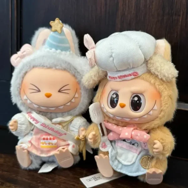 17cm Labubu doll clothing set bunny outfit birthday party