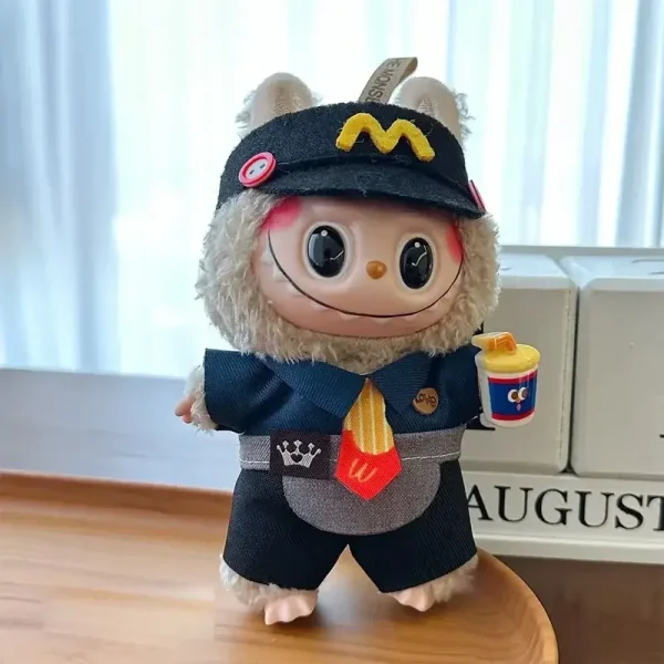 17cm Labubu doll hoodie snug fit comfortable and easy to dress