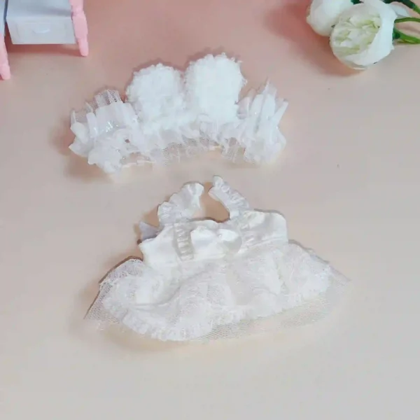 17cm Labubu doll maid outfit for collectors and enthusiasts