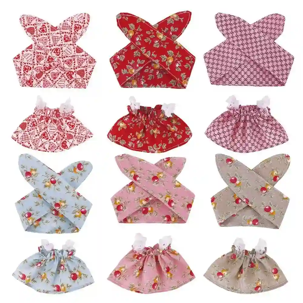 17cm Labubu doll outfit bunny dress and headband set