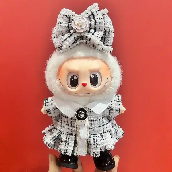 17cm Labubu doll outfit for play and display