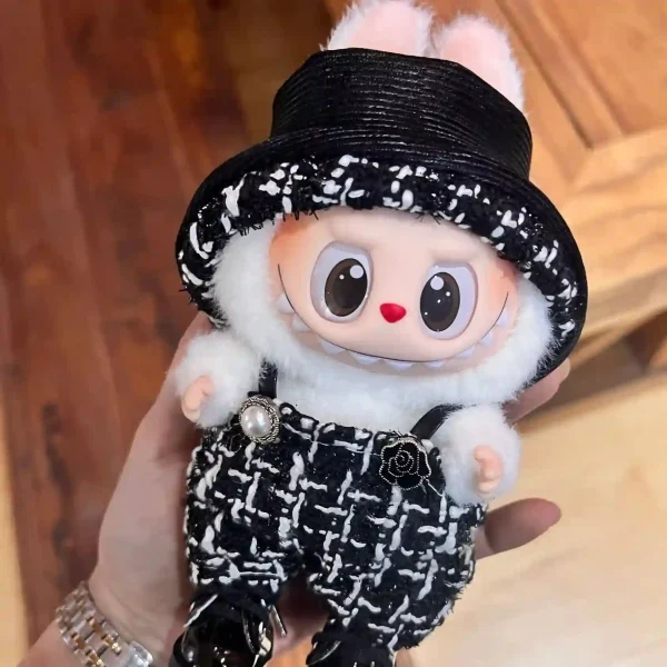 17cm Labubu doll outfit set for playful personalities
