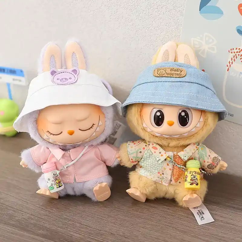 17cm Labubu doll outfit set perfect for playtime photos