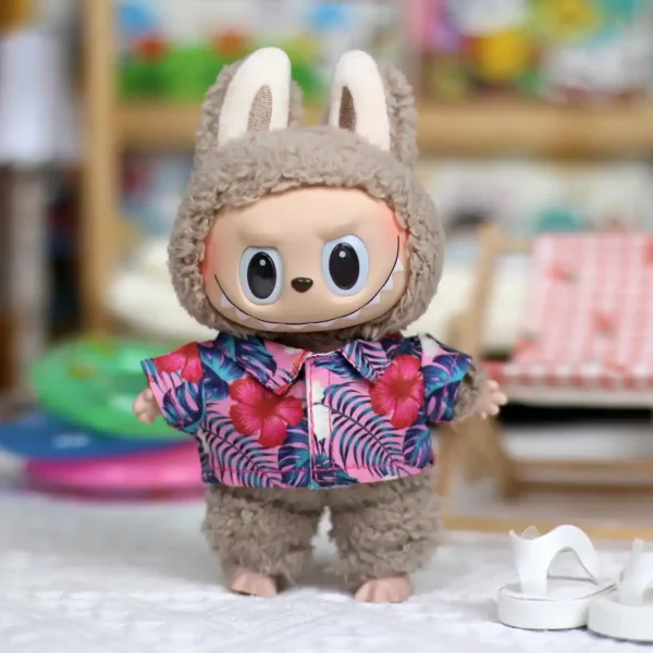 17cm Labubu doll summer outfit perfect for summer parties