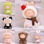 17cm Labubu frog costume full body romper