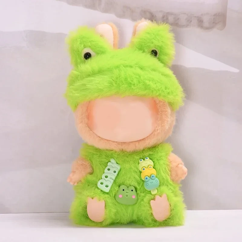 17cm Labubu frog outfit perfect fit for your doll