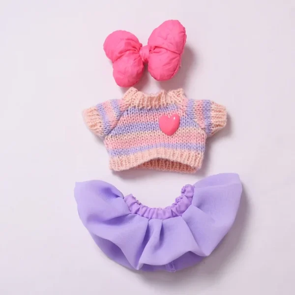 17cm doll fashion accessories bow tie camera charm set