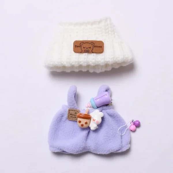17cm labubu doll bunny outfit snug comfortable fit