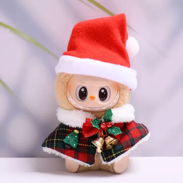 17cm labubu doll christmas snowman outfit set
