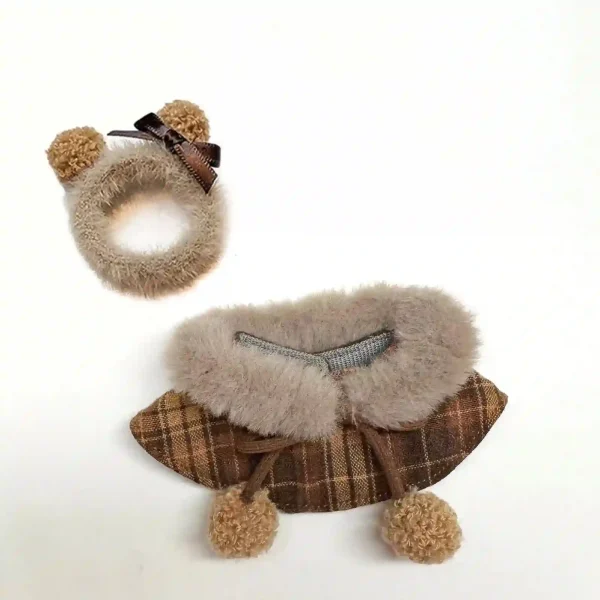 17cm labubu doll clothes bunny sweater soft fabric