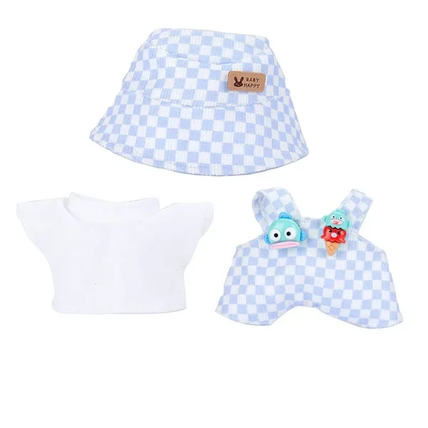 17cm labubu doll clothes comfortable and durable corduroy set