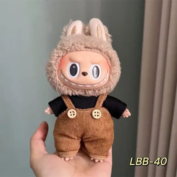 17cm labubu doll clothes easy dressing