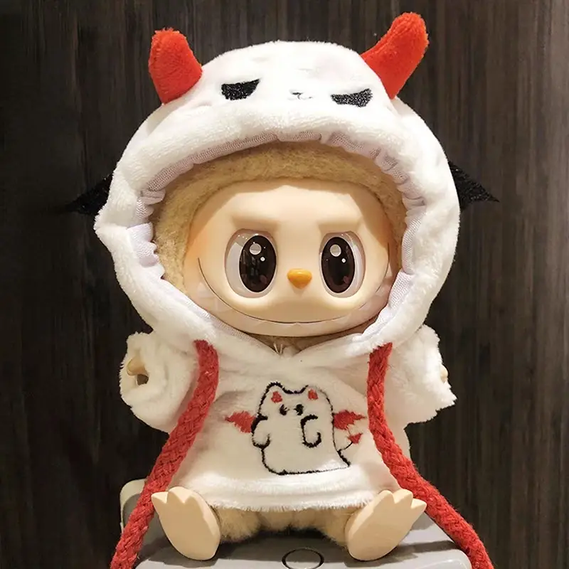 17cm labubu doll clothes halloween devil ghost design