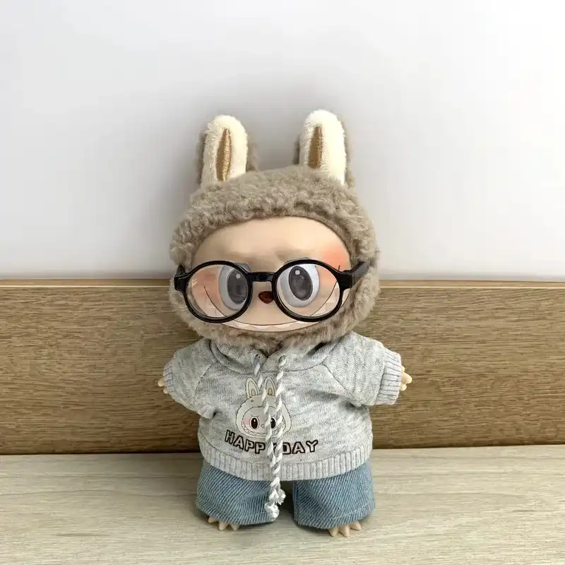 17cm labubu doll clothes pastel color palette stylish outfit