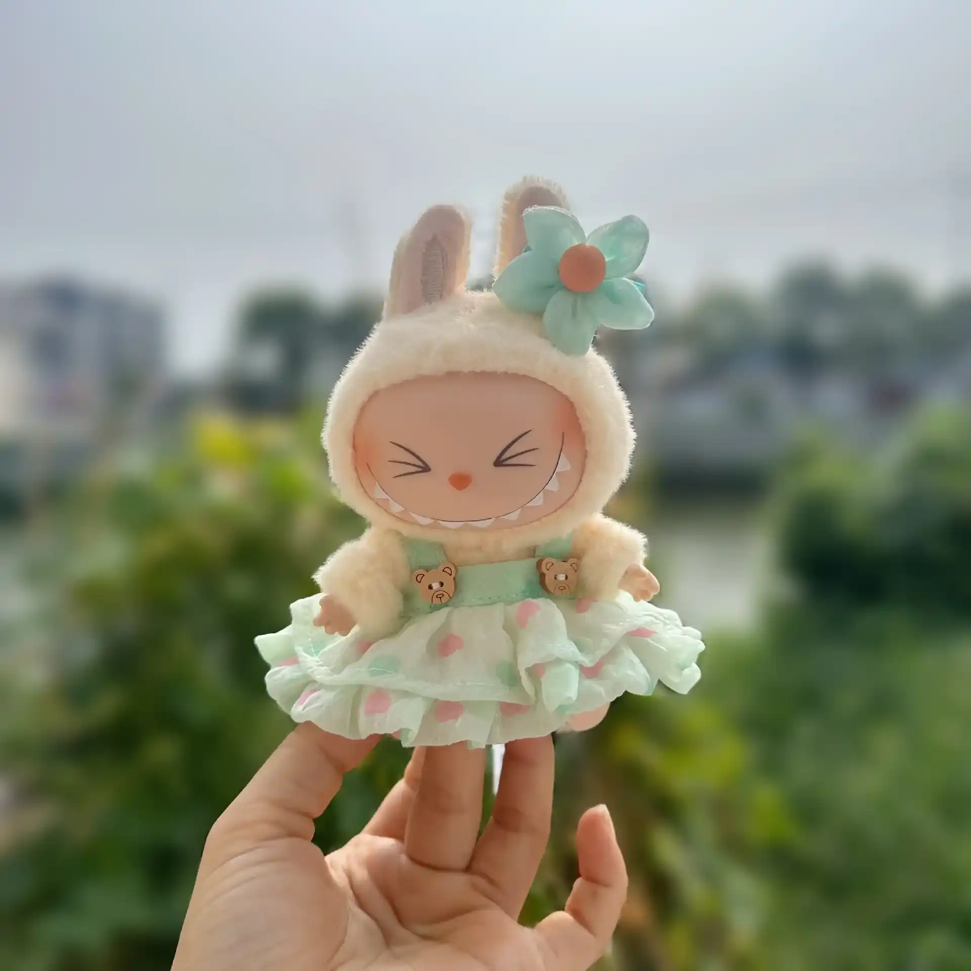 17cm labubu doll clothes set ropa labubu adorable outfit