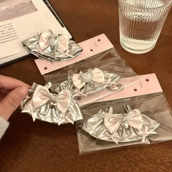 17cm labubu doll clothing silver dress perfect fit