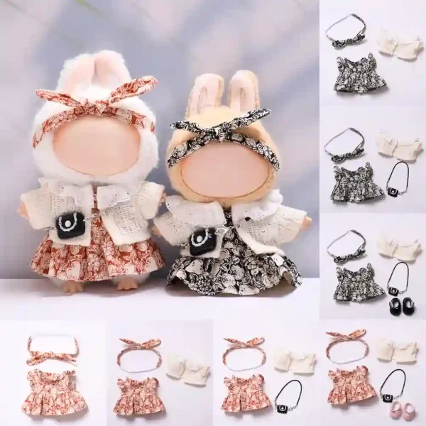 17cm labubu doll dress up outfit party supplies