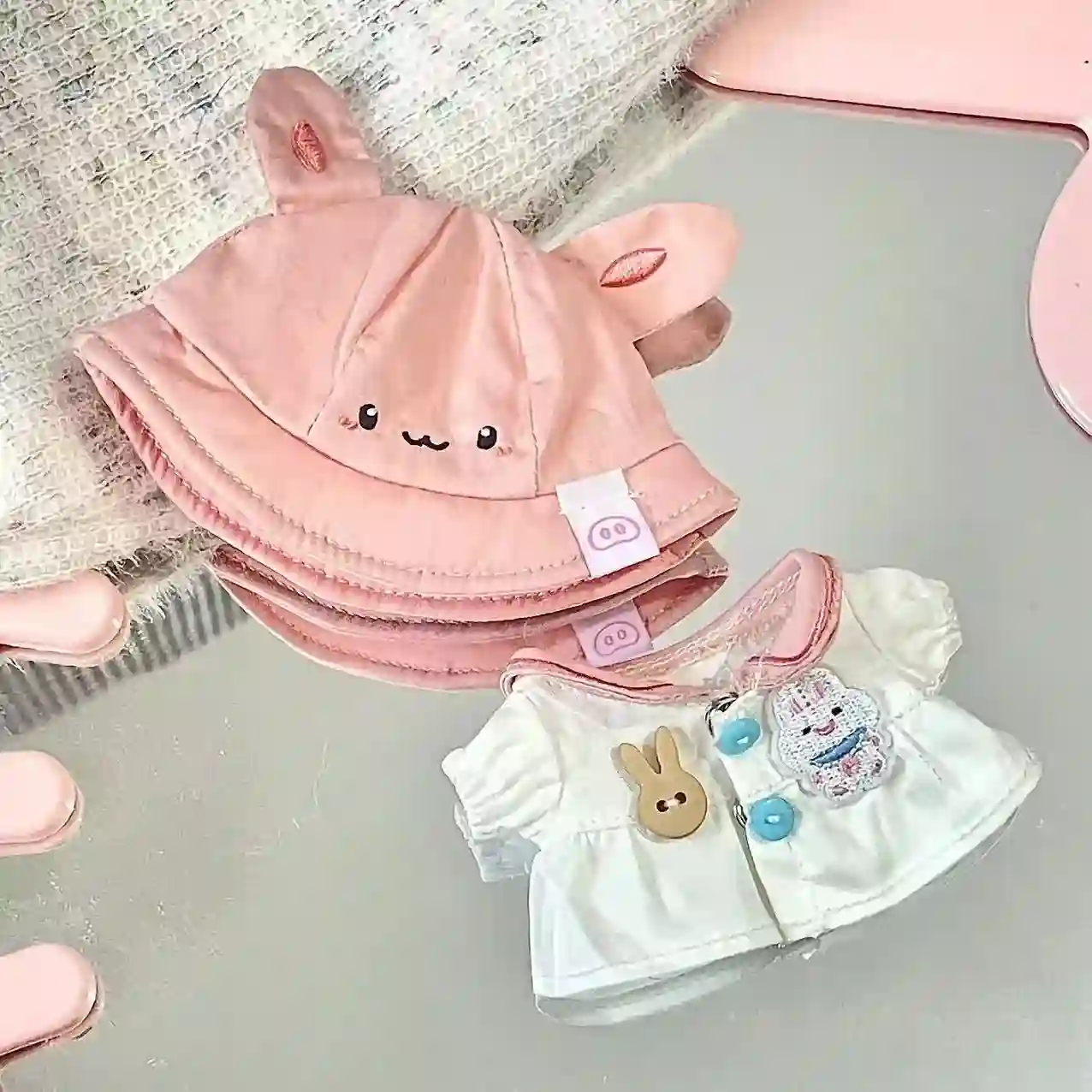 17cm labubu doll outfit set charming pastel colors accessories