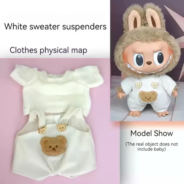37cm labubu doll clothes stylish outfit for collectors