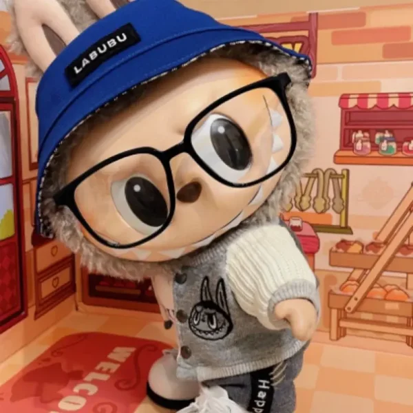 38cm Labubu plush doll outfit upgrade stylish accessories