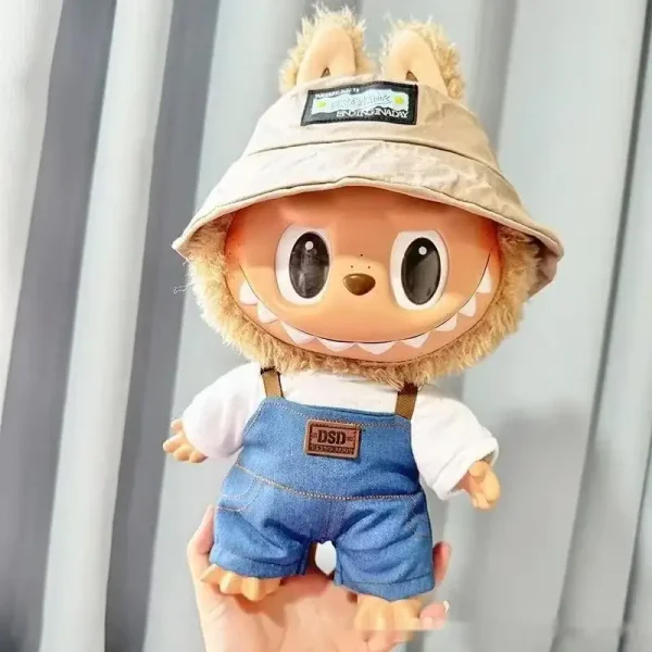 38cm labubu doll casual outfit set durable and long lasting