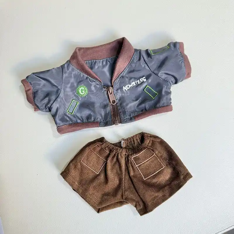 38cm labubu doll casual outfit set easy to dress and undress