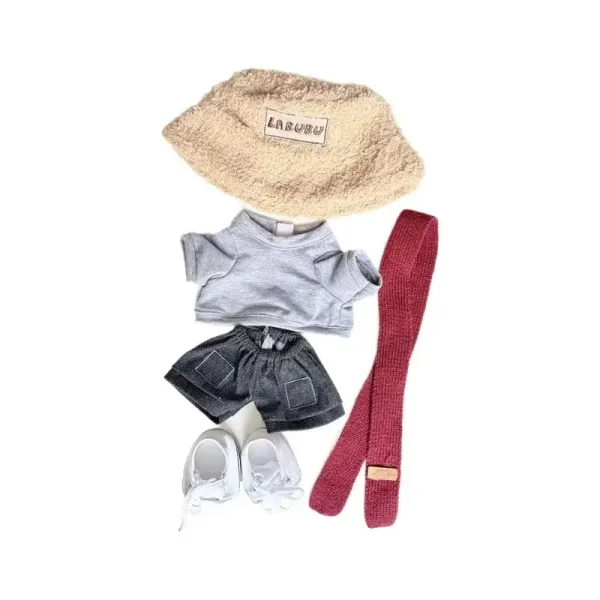 38cm labubu doll casual outfit set perfect for playtime