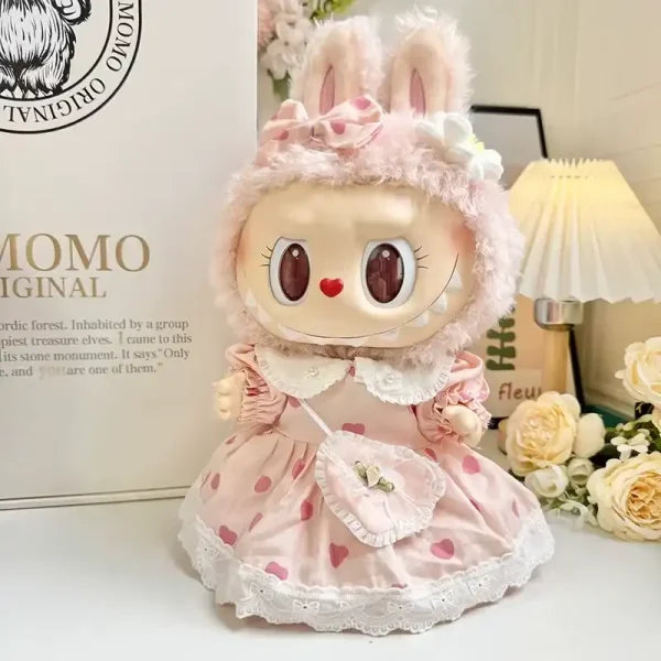 38cm labubu doll clothes outfit set casual style handmade