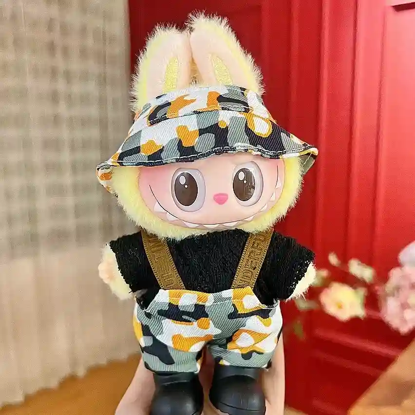 High quality cloth 17cm Labubu doll clothes outfit set