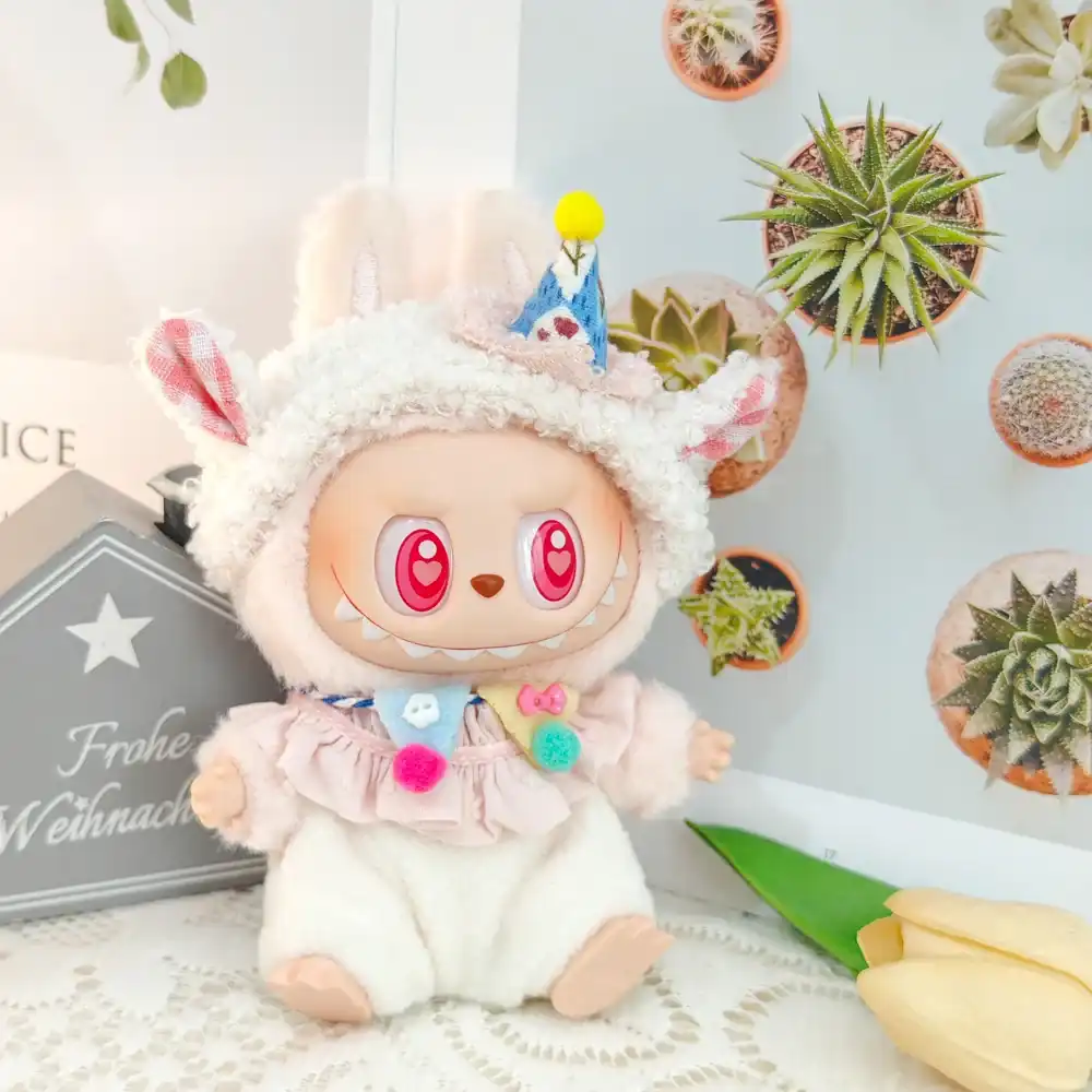 Labubu doll clothes 17cm bunny outfit birthday party attire