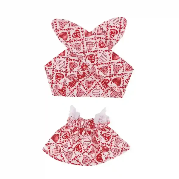 Labubu doll clothing accessories floral bunny theme